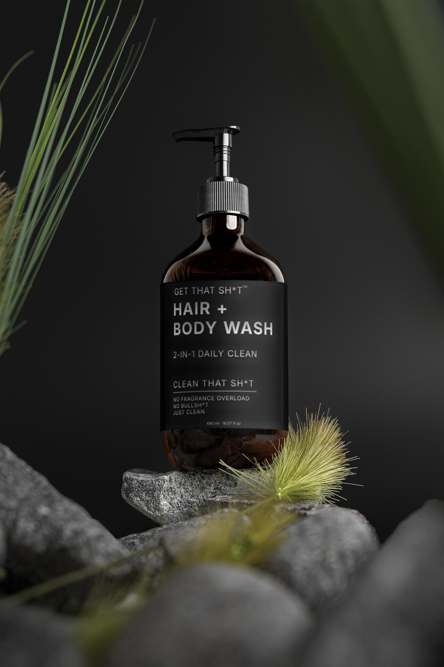 CLEAN THAT SH*T™             2-in-1 Hair & Body Wash for men