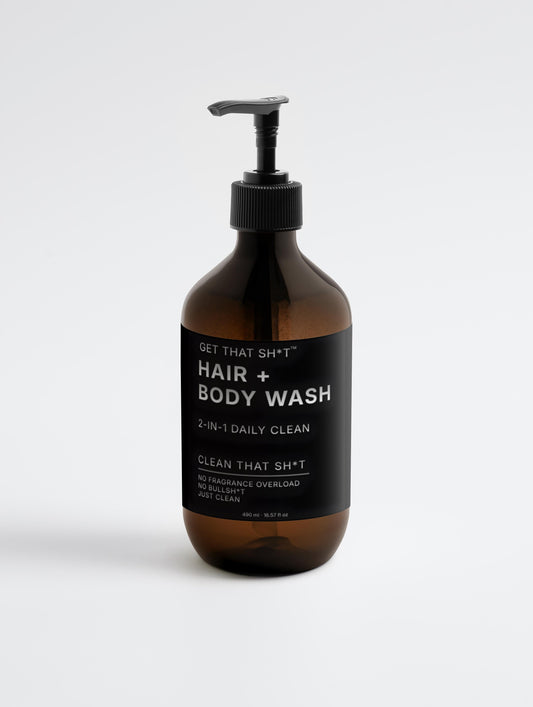 CLEAN THAT SH*T™             2-in-1 Hair & Body Wash for men